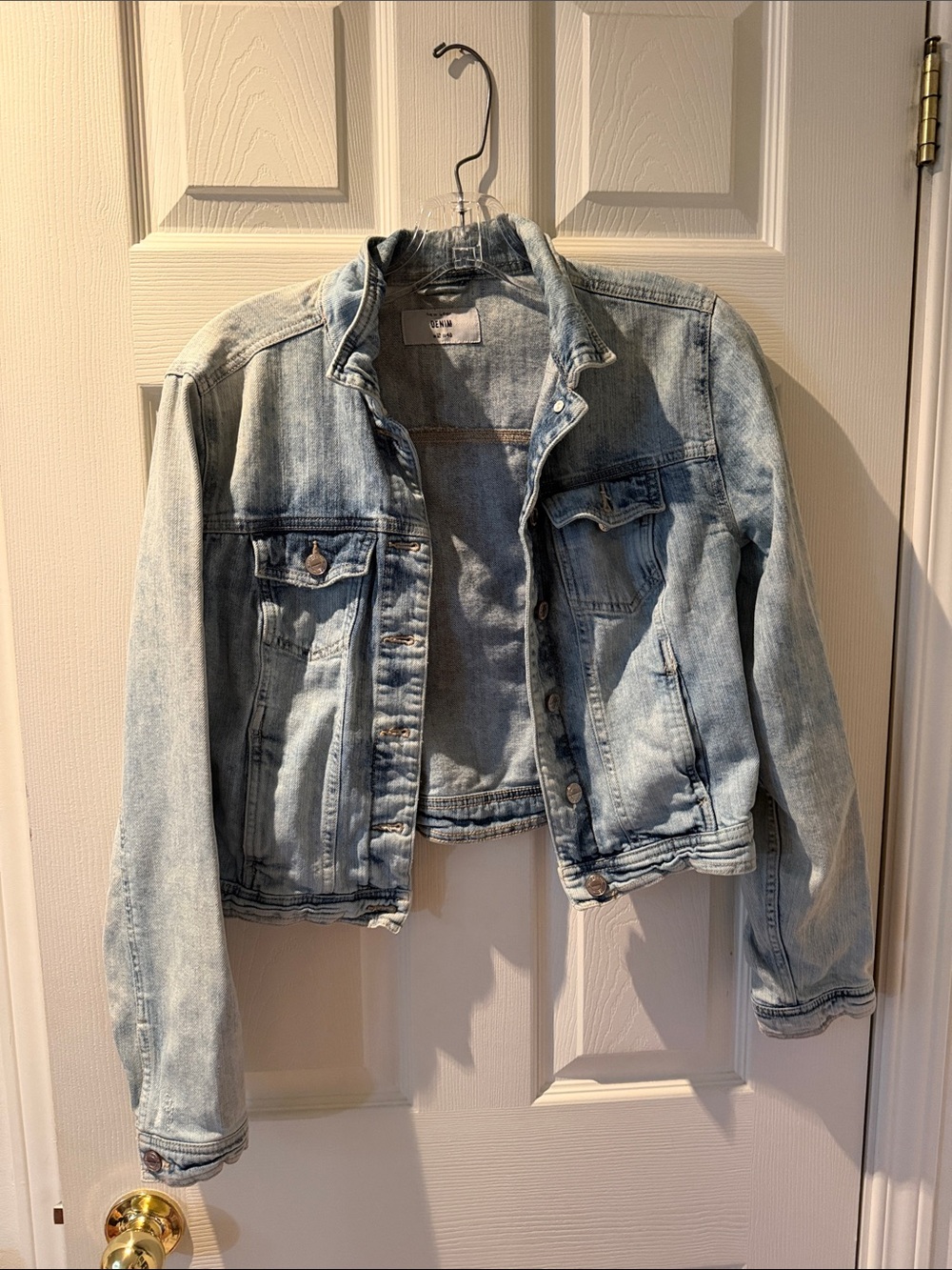 175 - Light Wash Denim Jacket - Women's Light Blue Jean Jacket